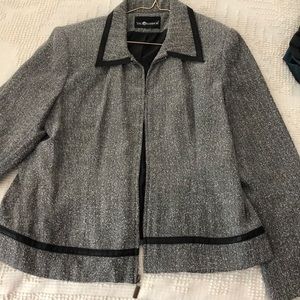 Grey tweed dress jacket